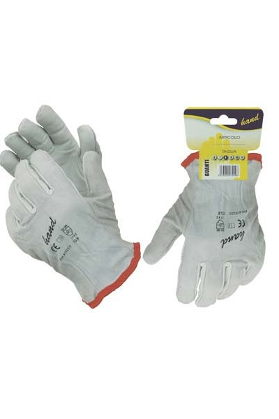 GUANTO FIORE BOVINO HAND BIANCO DORSO CROSTA 10