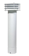 ESALATORE FUMO VENTILATO IN LAMIERA VERNICIATA BIANCA Diam. 140