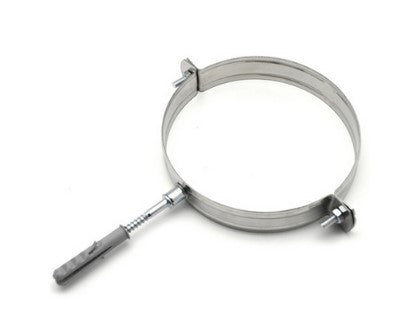 BLISTER 2 PEZZI COLLARE DI FISSAGGIO IN ACCIAIO INOX DIAMETRO 120