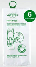 CONFEZIONE 6 SACCHETTI ORIGINALI PER FOLLETTO VK140/VK150
