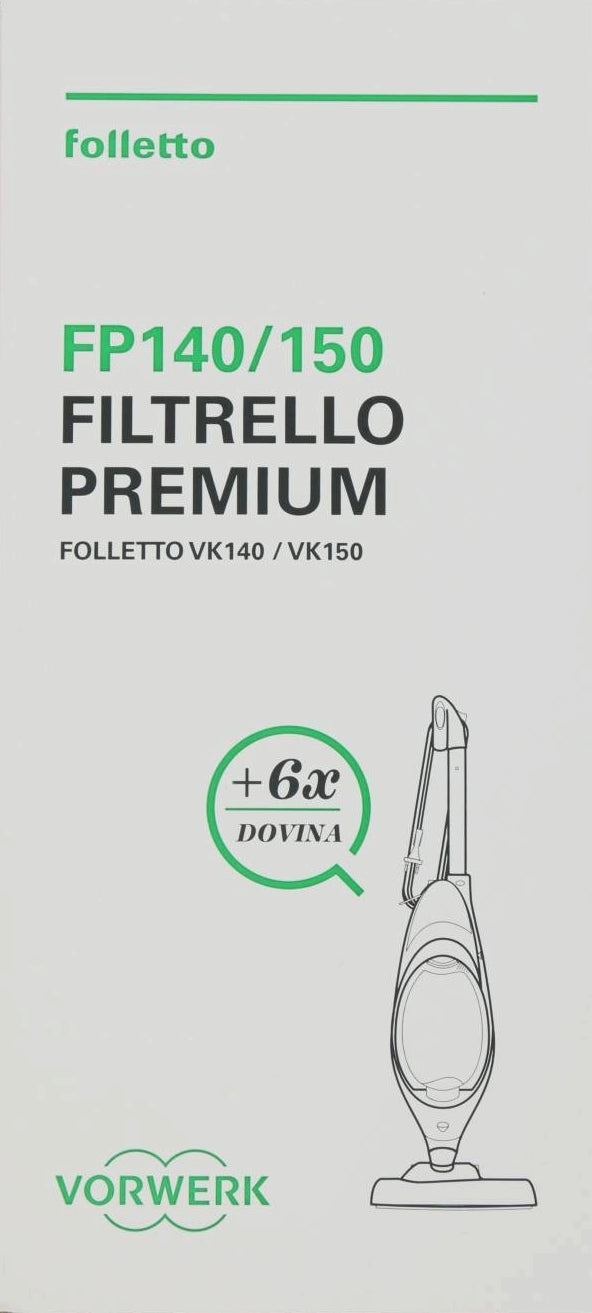 CONFEZIONE 6 FILTRELLI PREMIUM FP140/150 CON 6 PROFUMI DOVINA