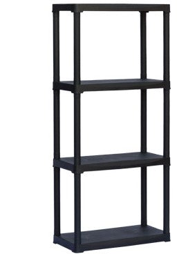 SCAFFALI KIT BRIXO TOWER 4 PIANI IN PLASTICA