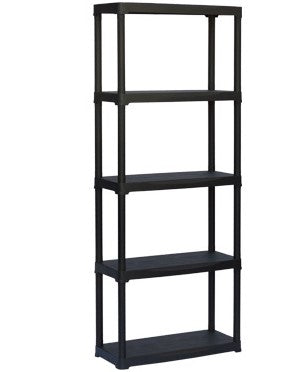 SCAFFALI KIT BRIXO TOWER 5 PIANI IN PLASTICA H.176 CM