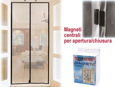 ZANZARIERA STOP INSET MAGNETIC PER PORTE 2 TELI 100 X 220