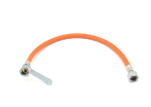 FLESSIBILE GAS FF IN GOMMA CON CHIAVETTA cm 100