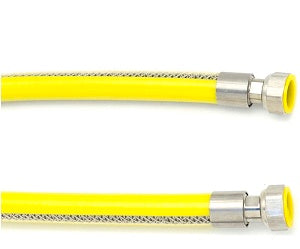TUBO FLESSIBILE IN ACCIAIO PER GAS FEMMINA-FEMMINA 2 mt.