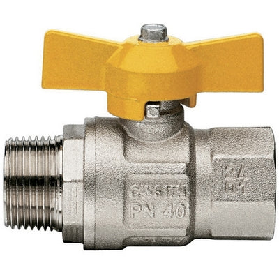 VALVOLA A SFERA GAS MF A FARFALLA MOD. LONDON 1/2" DN 15