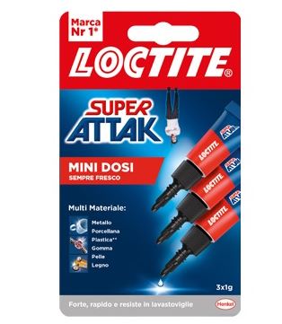 SUPER ATTAK LOCTITE MINI DOSI 3X1 GR.