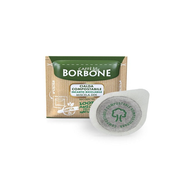 BOX 150 CIALDE CAFFE' BORBONE MISCELA VERDE/DEK