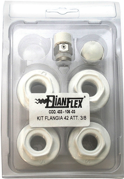 KIT BLISTERATO PER RADIATORI IN ALLUMINIO 1"×3/8" FLANGE Ø 42 mm