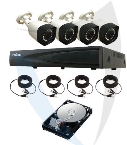 KIT HVR AHD+4CAM 5.0MPX+1TB HD