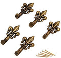 GANCIO QUADRO GIGLIO PRONTY FERRO BRONZO MM 33 CF=PZ 5