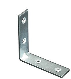 LASTRINA 4 FORI ANGOLARE ZINCATA S.MM 2,0 CM 3X3X1,5