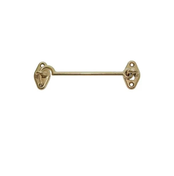 FERMAPERSIANE A GANCIO OTTONE LUCIDO + PIASTRINA MM 100