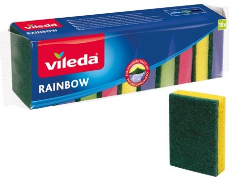 VILEDA SPUGNETTE RAINBOW 10 PEZZI