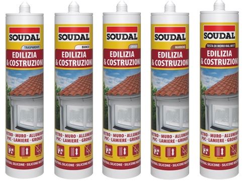 SILICONE NEUTRO SOUDAL EDILIZIA - BIANCO 300 ML.