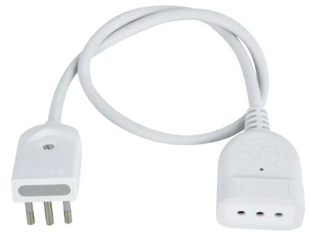 PROLUNGA SALVASPAZIO 90° H05VV-F 3G1-16A 50CM BIANCO