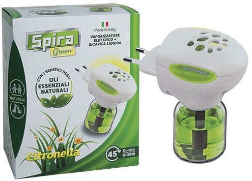 ELETTROEMENATORE ANTIZANZARE 45 NOTTI SPIRA GREEN