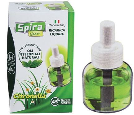 LIQUIDO PER ELETTROEMANATORI ANTIZANZARE 45 NOTTI SPIRA GREEN