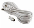 PROLUNGA PER ANTENNA TV 2,5M M/F + ADATT. M/M BIANCO