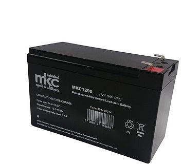 BATTERIA AL PIOMBO RICARICABILE 12V 9AH TERMINALE FASTON 6.3MM MKC