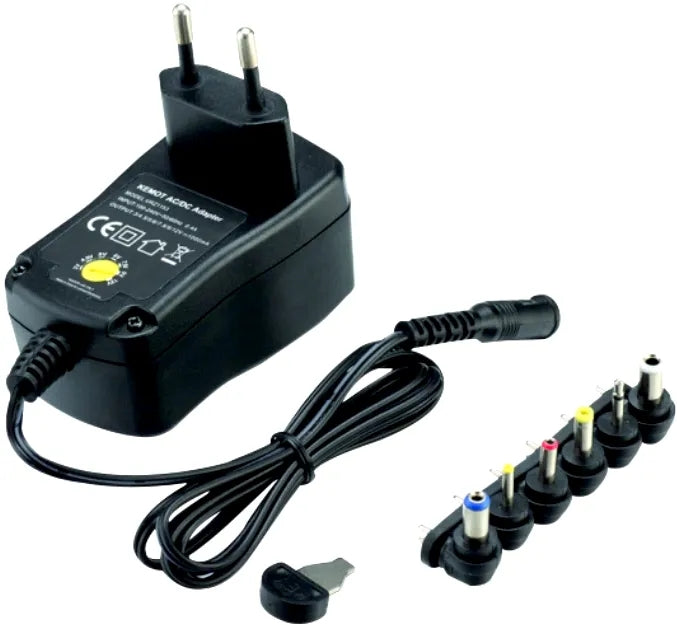 ALIMENTATORE SWITCHING UNIVERSALE 18W INGRESSO AC 100-240V USCITA DC 3-12V