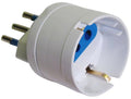 ADATTATORE DI RETE BIANCO SPINA 2P+T 10A PRESA SCHUKO