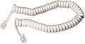 CAVETTO TELEFONICO ESTENSIBILE BIANCO 2,5MT PLUG-PLUG 4-4