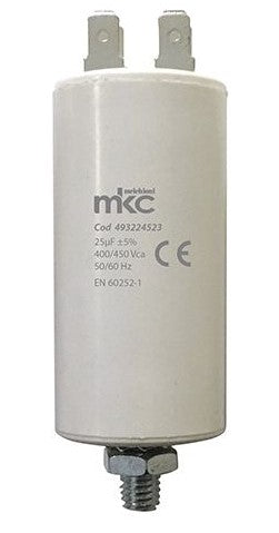 CONDENSATORE IN POLIPROPILENE DI SPUNTO TERMINALE FASTON 25UF 400/450V