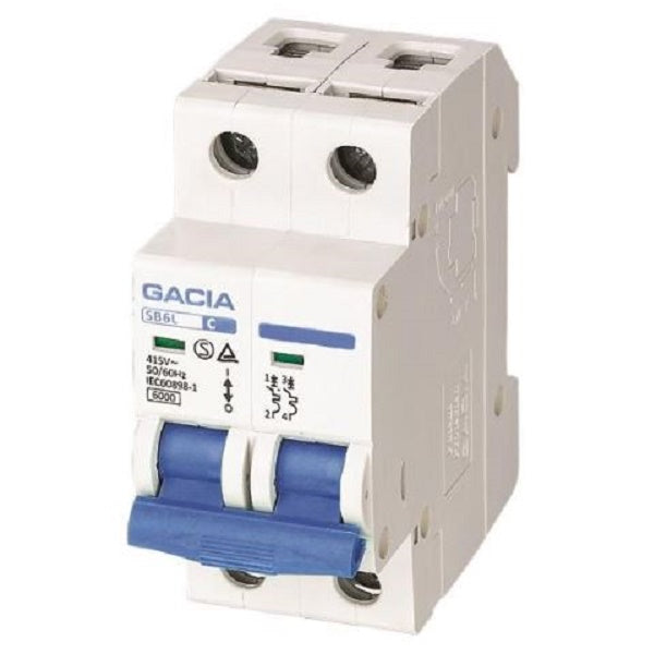 INTERRUTTORE MAGNETOTERMICO ATB6 6KA 2P CURVA C 32 36MM 2 MODULI DIN