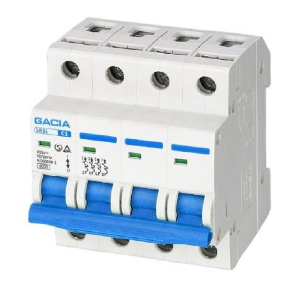 INTERRUTTORE MAGNETOTERMICO ATB6 6KA 4P CURVA C 25A 72MM 4 MODULI DIN