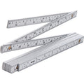 DOPPIOMETRO ABS 501202 WOKIN BIANCO DECIMETRI NERI MT 2