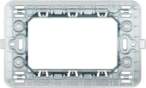 SUPPORTO 3 MODULI TRASPARENTE BTICINO MATIX