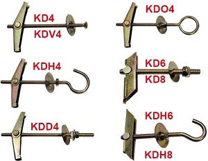 TASSELLI ANCORE FISCHER KD - MODELLO KD 4 - VITE 4X95 MM.