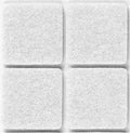 CONFEZIONE FELTRINI X SEDIE BIANCO MM.25X25