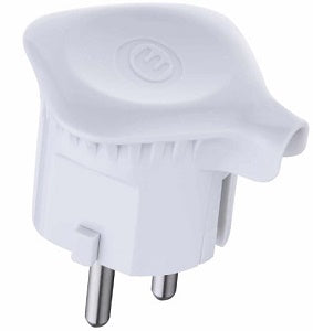 SPINA SCHUKO 90° 2P+16A 250V BIANCA