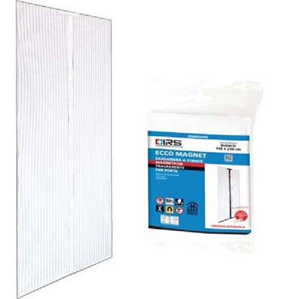 ZANZARIERA PORTA ECCO MAGNET IRS POLIESTERE BIANCO PANNELLI 2 CM 140 H.CM 240