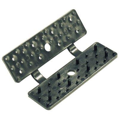 CLIP BOTTONE LEGARETE OMBRA RETTANGOLARE ITALIA CF=PZ 50