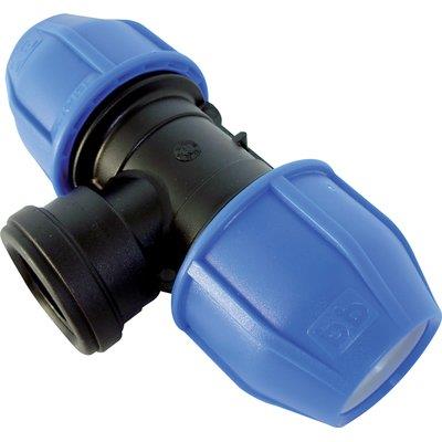 TEE A COMPRESSIONE FILETTO FEMMINA PN16 MM 50X1"1/2F