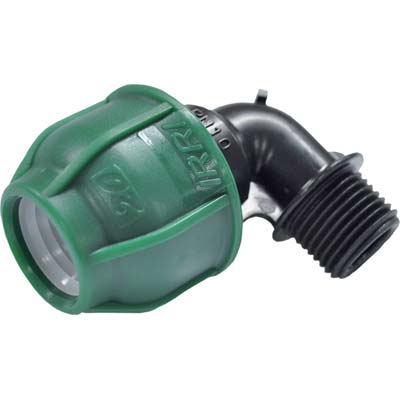 GOMITO COMPRESSIONE FILETTO MASCHIO PN10 MM 16X1/2M