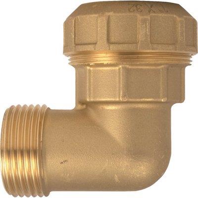 GOMITO A COMPRESSIONE FIL MASCHIO PN25 740 ITAP OTTONE MM 32X1"M