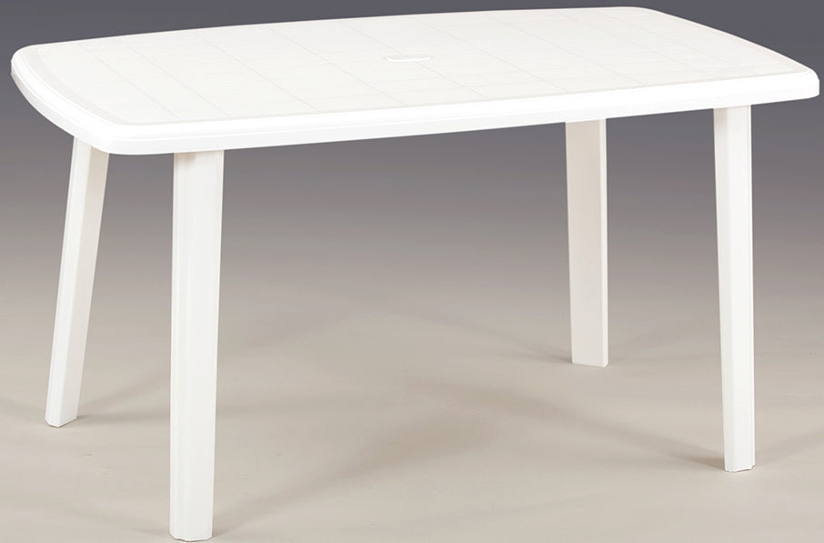 TAVOLO OVALE BIANCO IN POLIPROPILENE 137×85×6 cm
