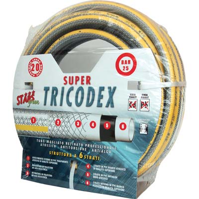 TUBO IRRIGAZIONE MAGLIATO SUPER TRICODEX STARS MM 19 3/4 MT 25