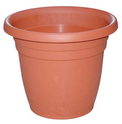 VASO TONDO THEA ICS PP TERRACOTTA CM 26 H.CM 21