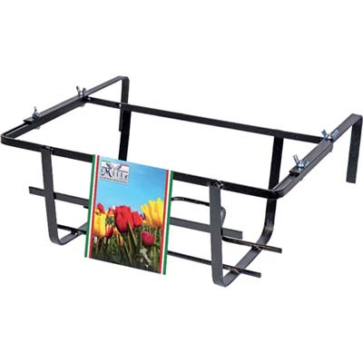 BALCONIERA TULIPANO REGOLABILE FERRO BATTUTO VERN NERO CM 50X22 H.CM 15