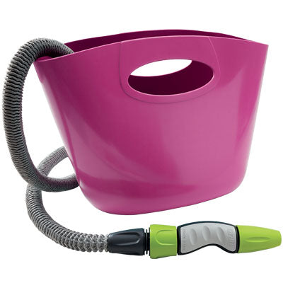 TUBO IRRIGAZIONE ESTENSIBILE AQUAPOP KIT BORSA GF FUXIA MT 5/15 +RACCORDI+LANCIA