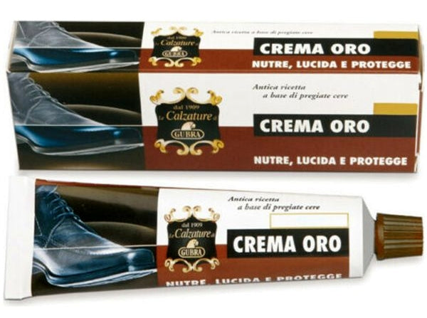 CREMA ORO LUCIDA CALZATURE IN TUBETTO 50 ml MARRONE SCURO
