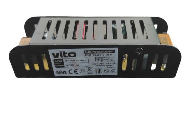 TRASFORMATORE SLIM 36 WATT 24V 1,5A