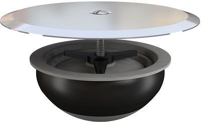 TAPPO AD ESPANSIONE PER SIFONI A PAVIMENTO Ø100 mm CON OMBRELLO INOX Ø125 mm