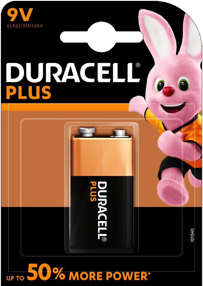 BATTERIA ALCALINA DURACELL PLUS 9V